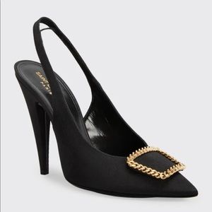 Saint Laurent Sulpice chain Buckle Slingback Pump